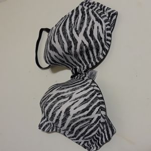 Women's ZEbra print Underwire Bra 38D